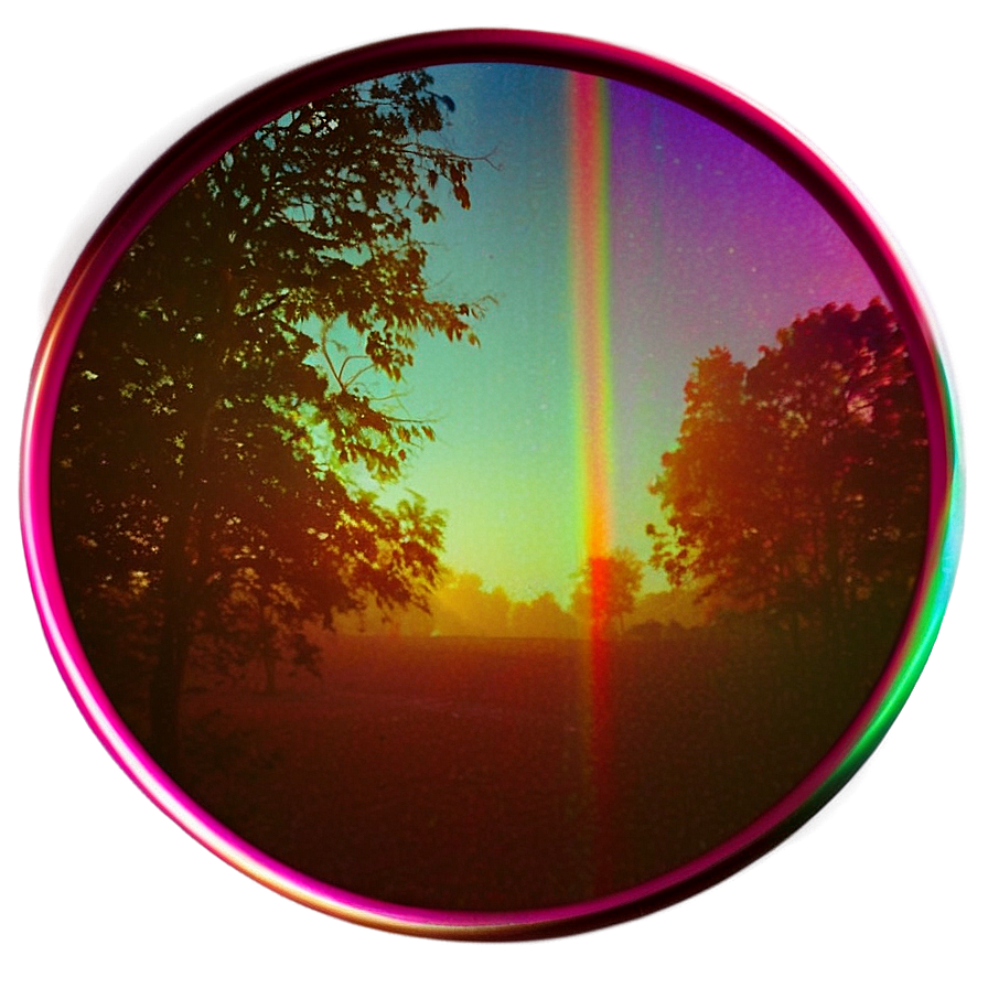 Retro Light Leak Overlay Png 57 PNG image