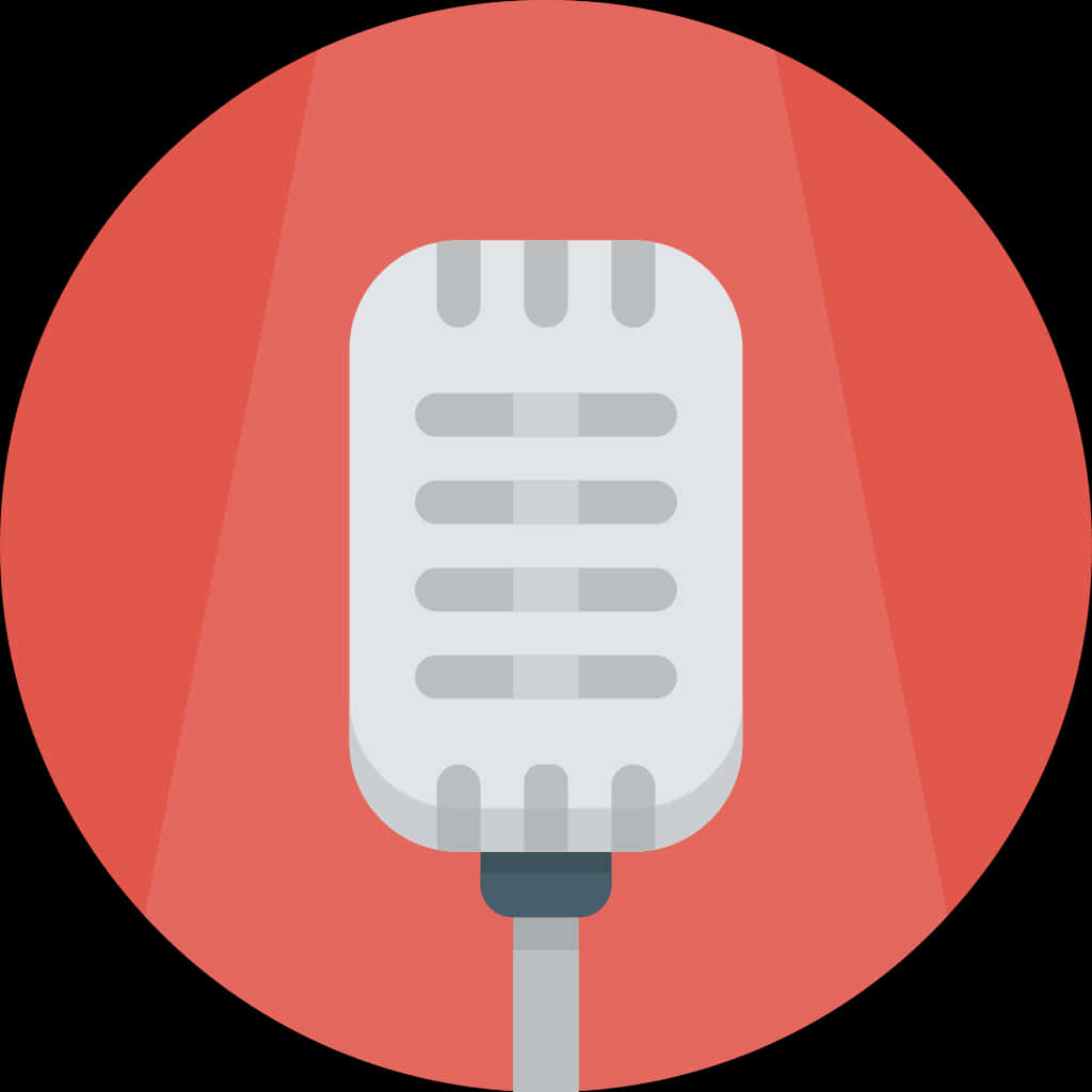Retro Microphone Icon PNG image