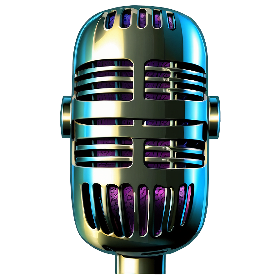 Retro Microphone Png Tlo63 PNG image