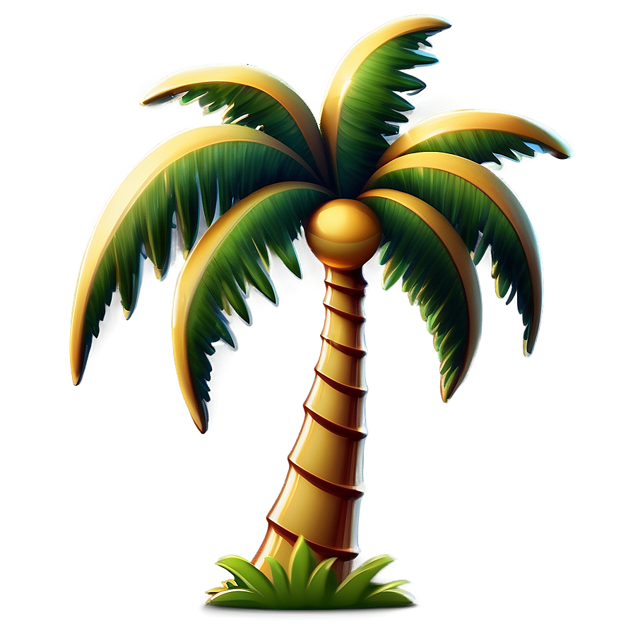 Retro Palm Tree Emoji Png 59 PNG image