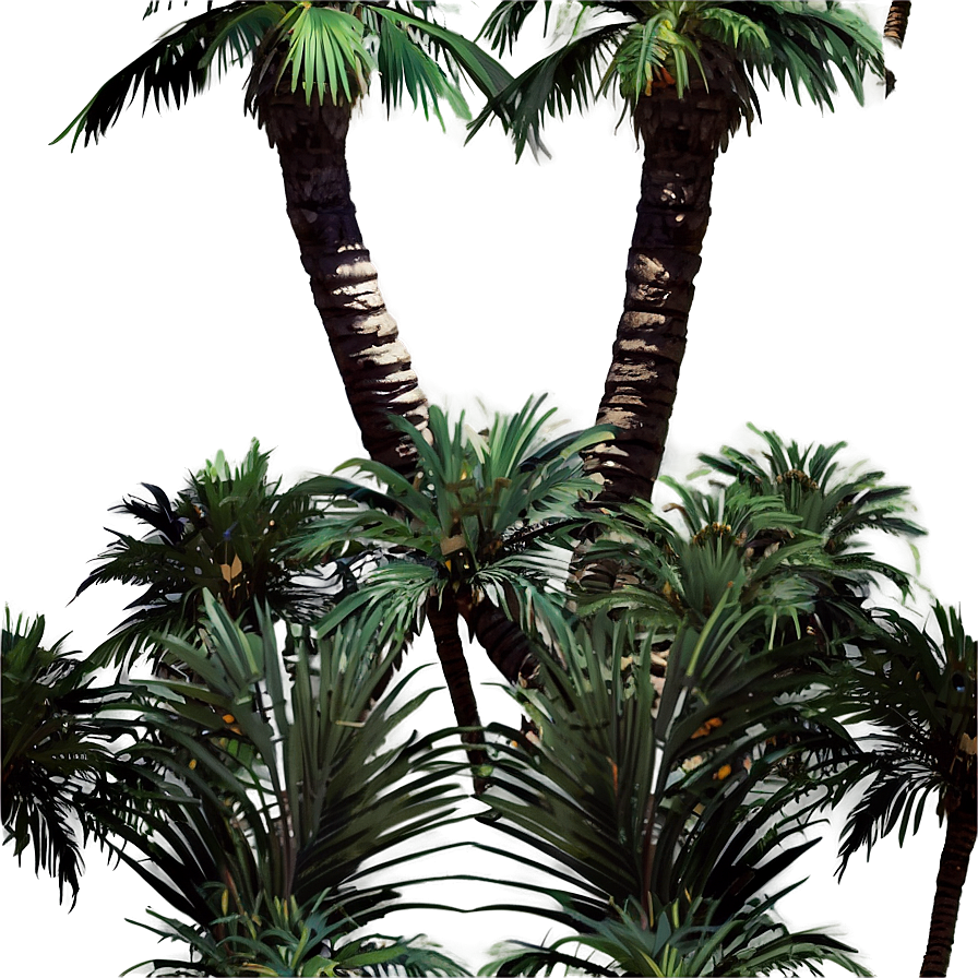 Retro Palm Trees Png Obr60 PNG image