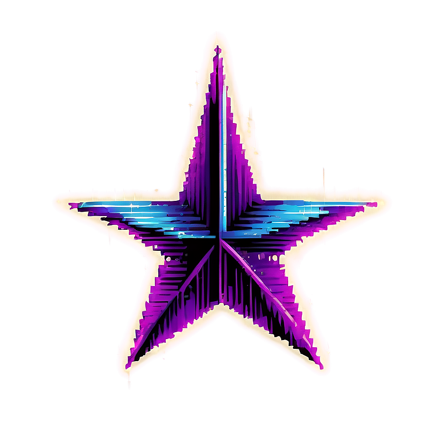 Retro Pixel Star Png 06212024 PNG image