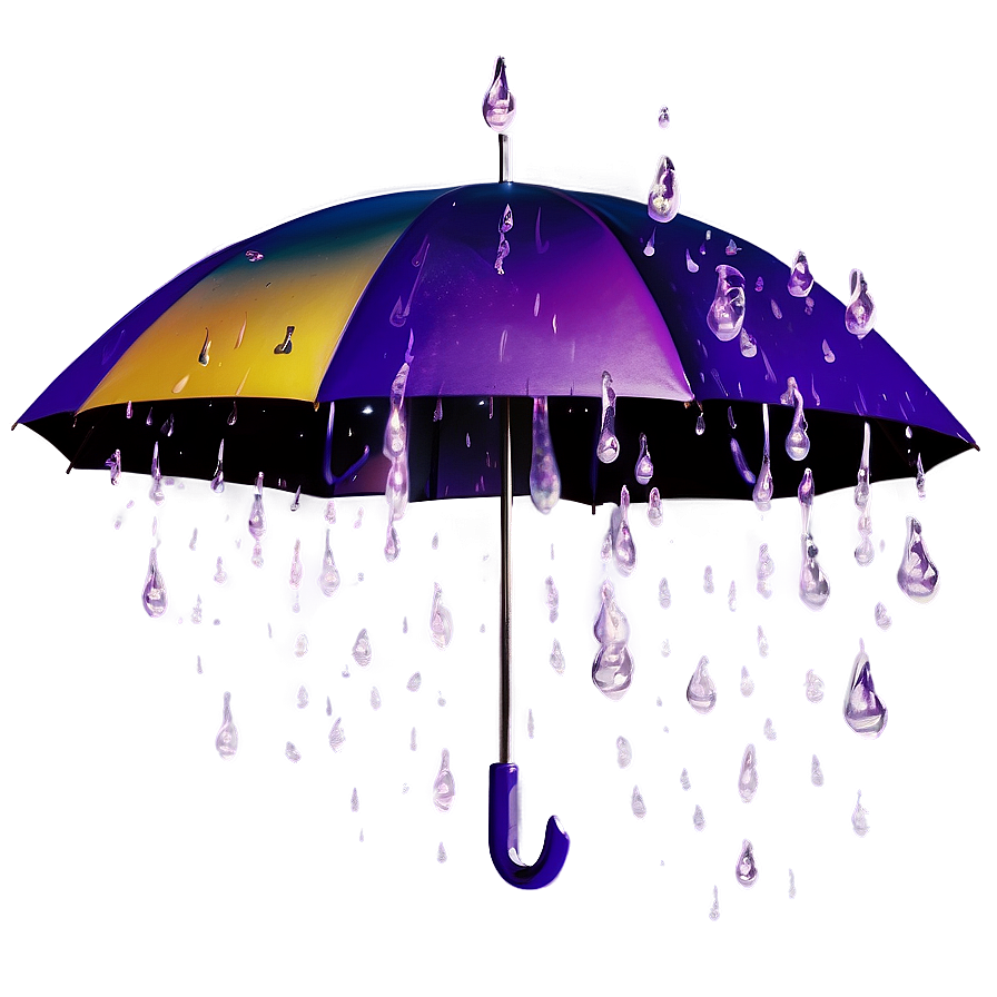 Retro Purple Rain Aesthetic Png 97 PNG image