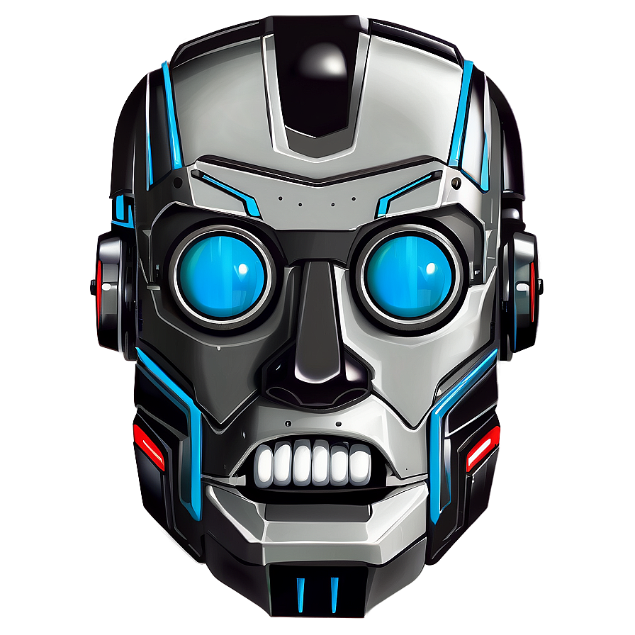 Retro Robot Head Png 06212024 PNG image