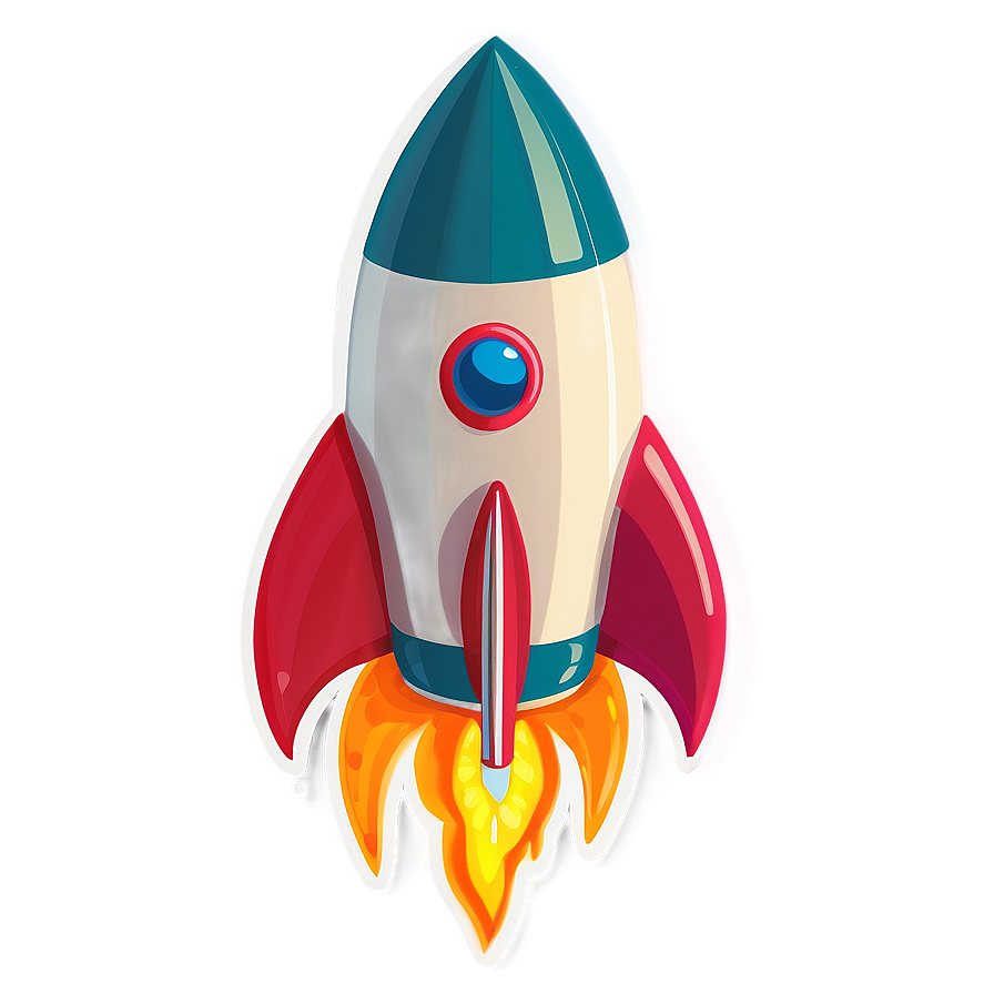 Retro Rocket Clipart Png 2 PNG image