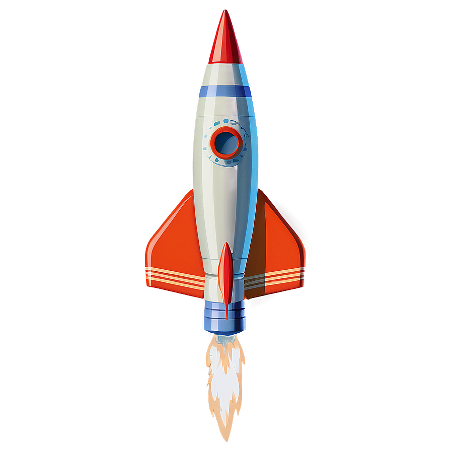 Retro Rocket Png 06252024 PNG image