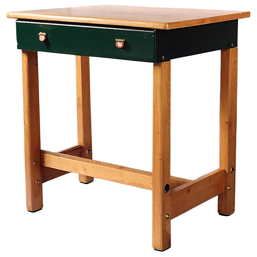 Retro School Desk Png 05042024 PNG image