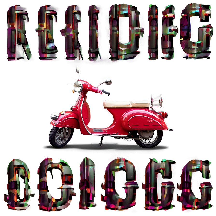 Retro Scooter Motorcycle Png 05212024 PNG image