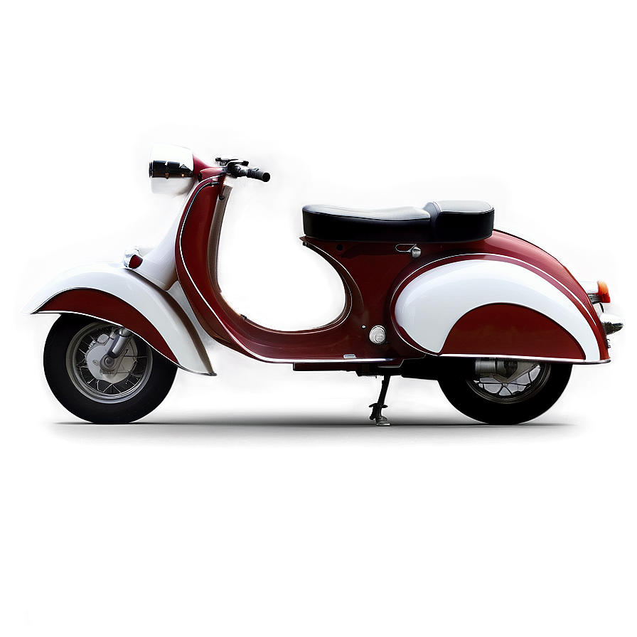 Retro Scooter Motorcycle Png Irn PNG image