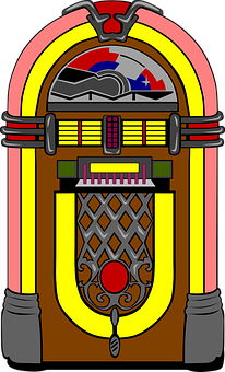 Retro Style Jukebox Illustration PNG image