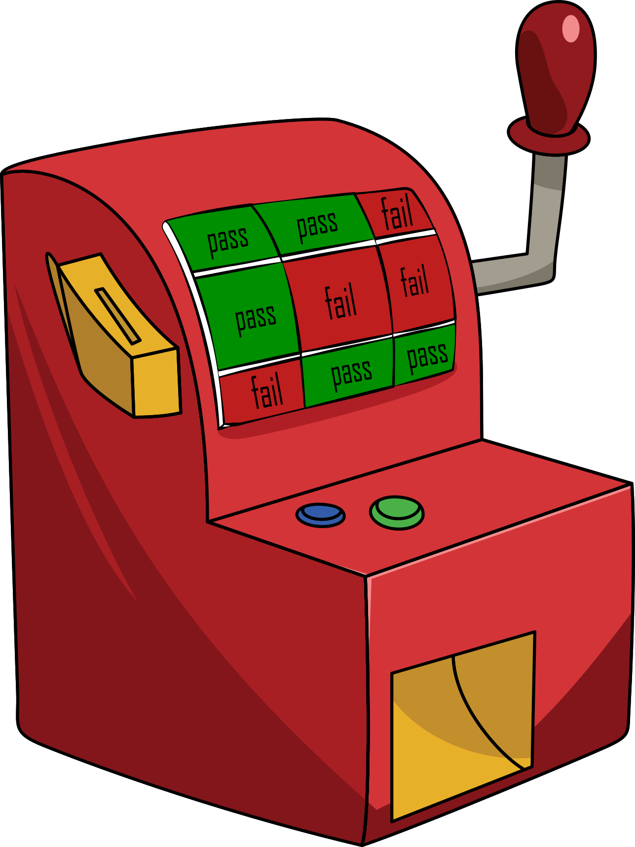 Retro Style Slot Machine Illustration PNG image