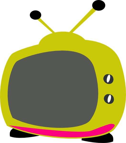 Retro Styled Television Cartoon PNG image