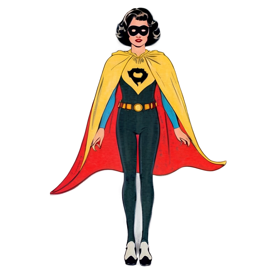 Retro Superhero Cape Style Png 06202024 PNG image