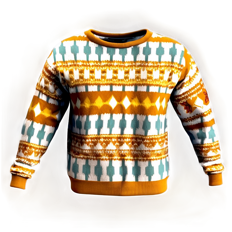 Retro Sweater Pattern Png Rmf PNG image