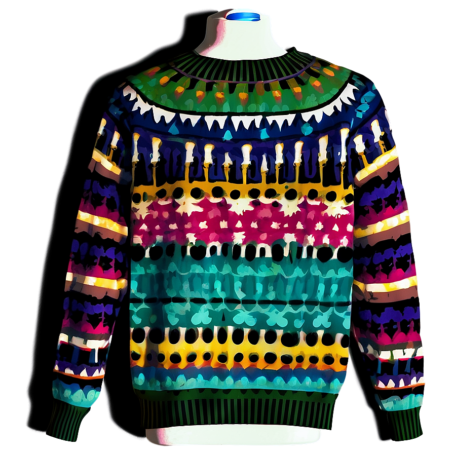 Retro Sweater Pattern Png Yis17 PNG image