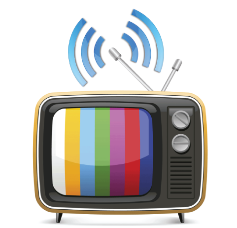 Retro T V Broadcasting Illustration PNG image