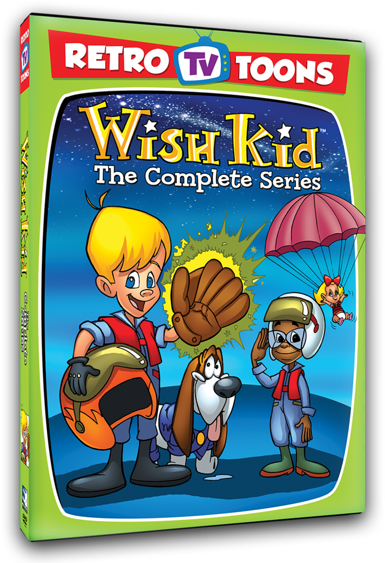 Retro T V Toons Wish Kid Complete Series D V D Cover PNG image