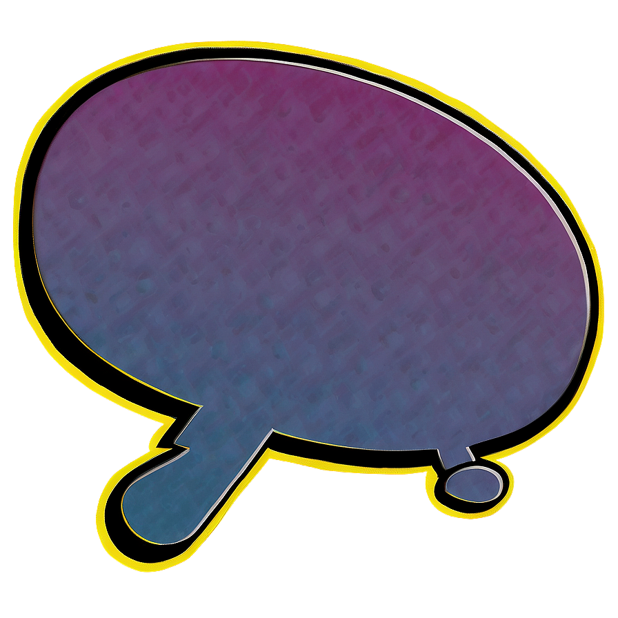 Retro Talk Bubble Png Skn PNG image