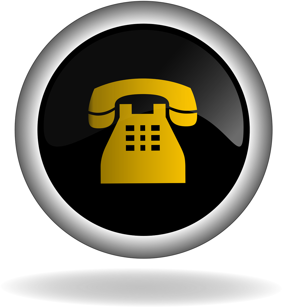 Retro Telephone Icon PNG image