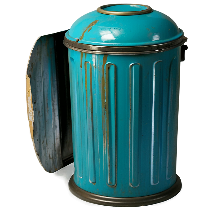 Retro Trash Can Png Geu PNG image