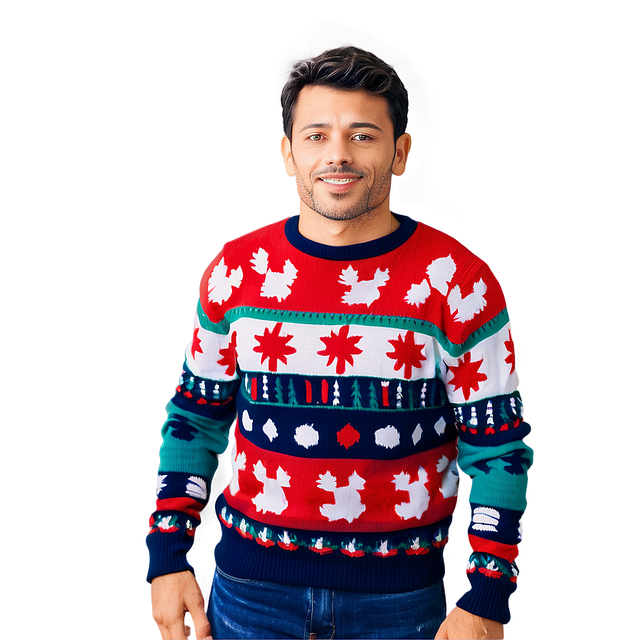 Retro Ugly Christmas Sweater Png 46 PNG image