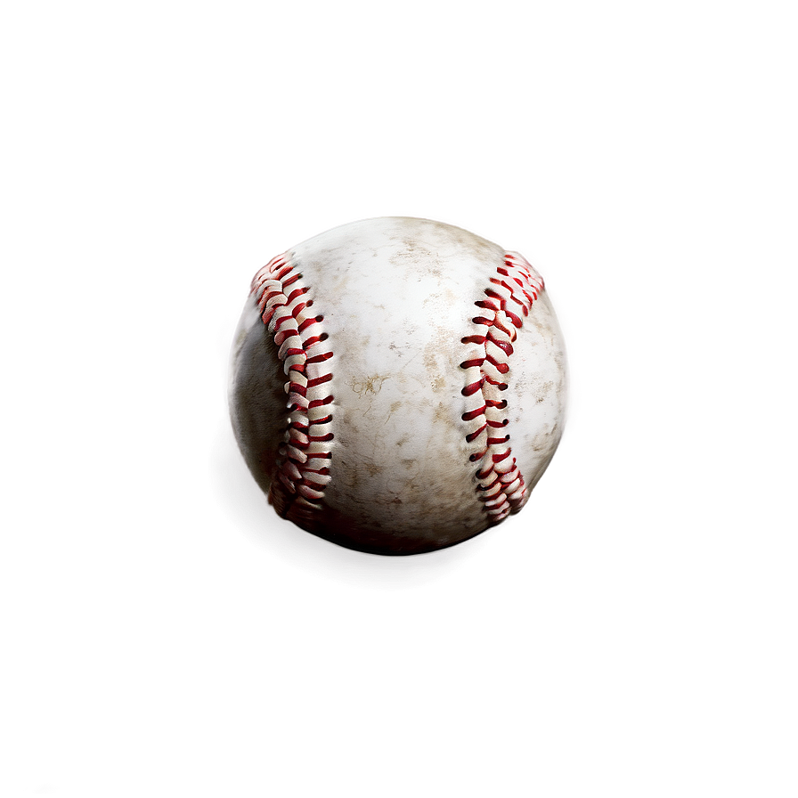 Retro Weathered Baseball Png 06282024 PNG image