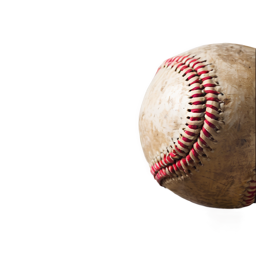 Retro Weathered Baseball Png 52 PNG image