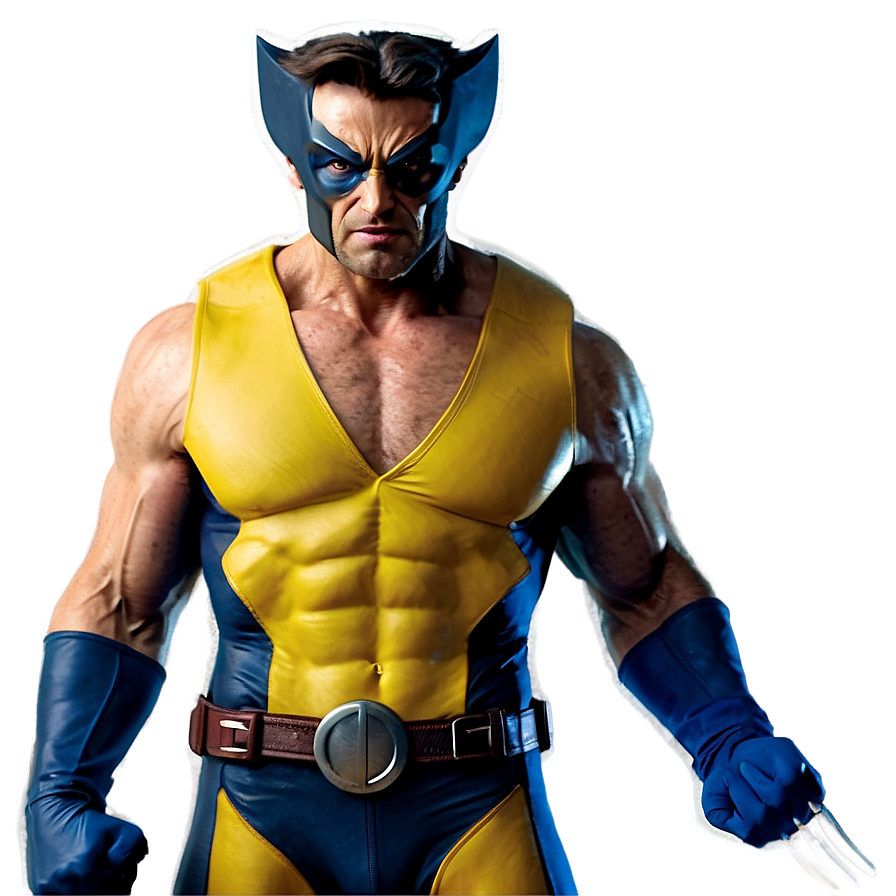 Retro Wolverine Costume Png Kgy PNG image