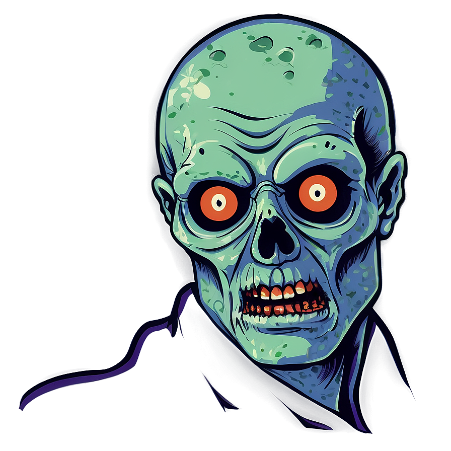 Retro Zombie Illustration Png 29 PNG image