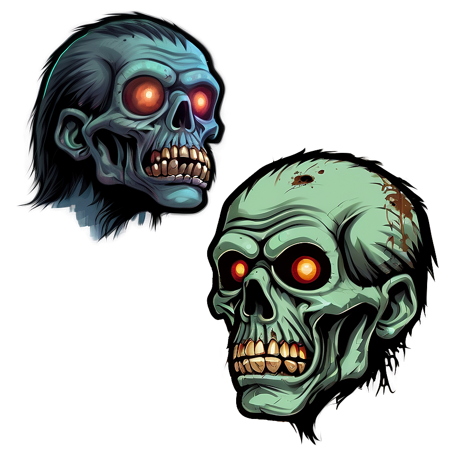 Retro Zombie Illustration Png 68 PNG image