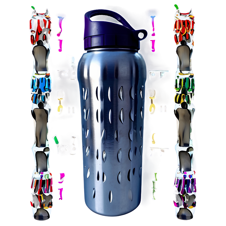 Reusable Water Bottle With Straw Png Ymh PNG image