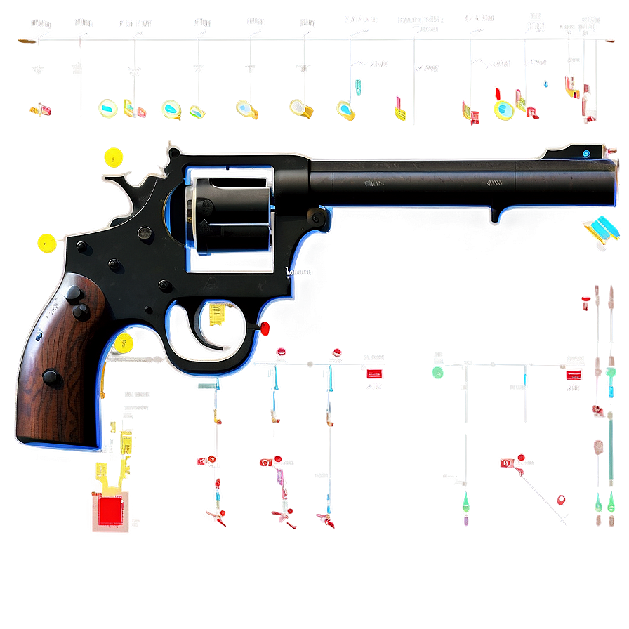 Revolver Patent Blueprint Png 71 PNG image