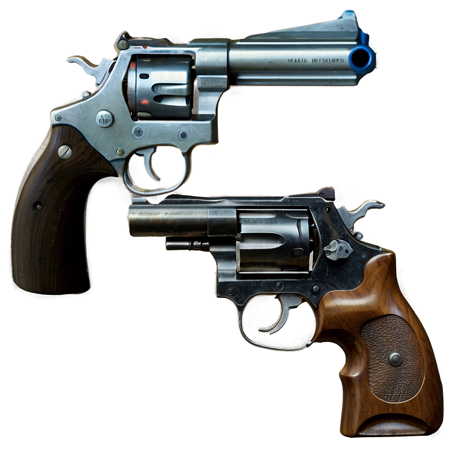 Revolver Vs Pistol Comparison Png 05242024 PNG image