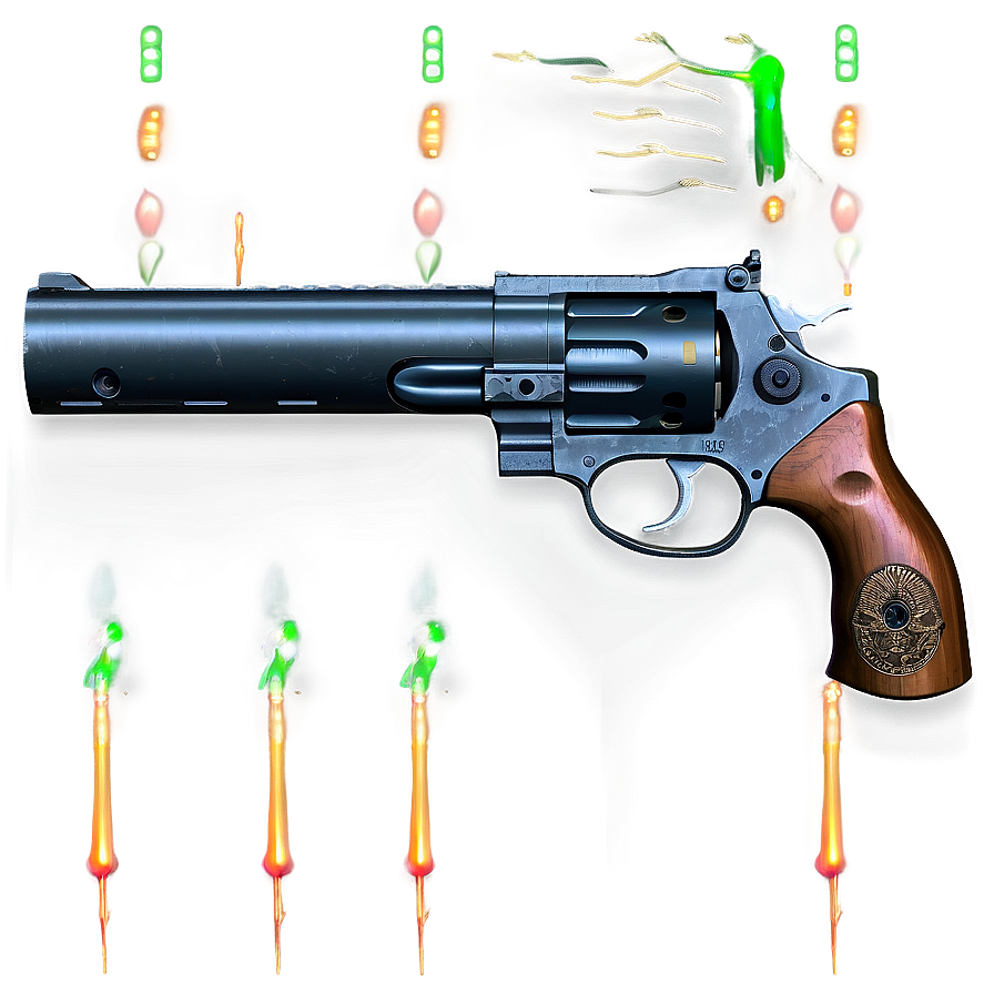 Revolver With Laser Sight Png 05242024 PNG image