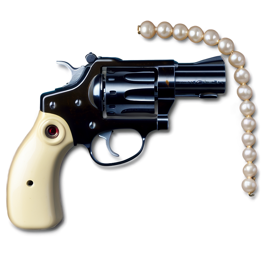 Revolver With Pearl Handle Png 05242024 PNG image