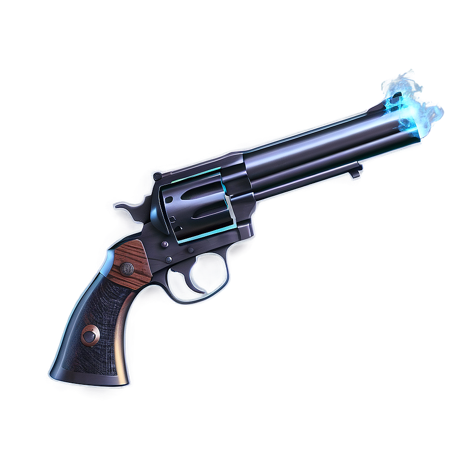 Revolver With Smoke Effect Png 05242024 PNG image