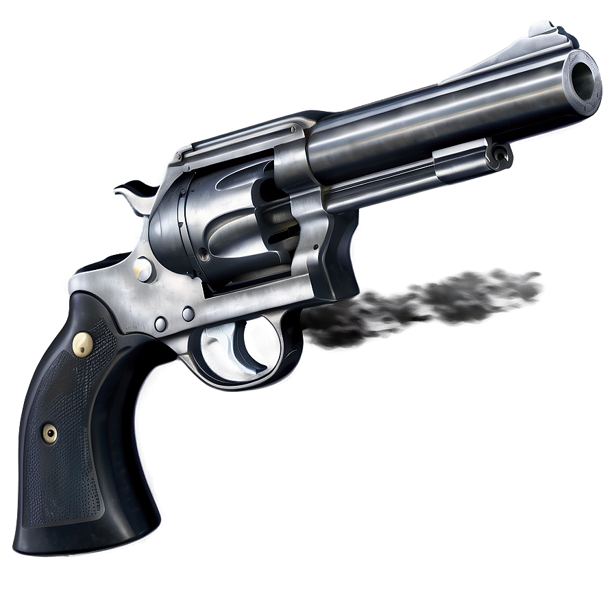 Revolver With Smoke Effect Png 05242024 PNG image