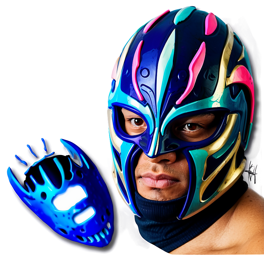 Rey Mysterio Iconic Mask Design Png 58 PNG image