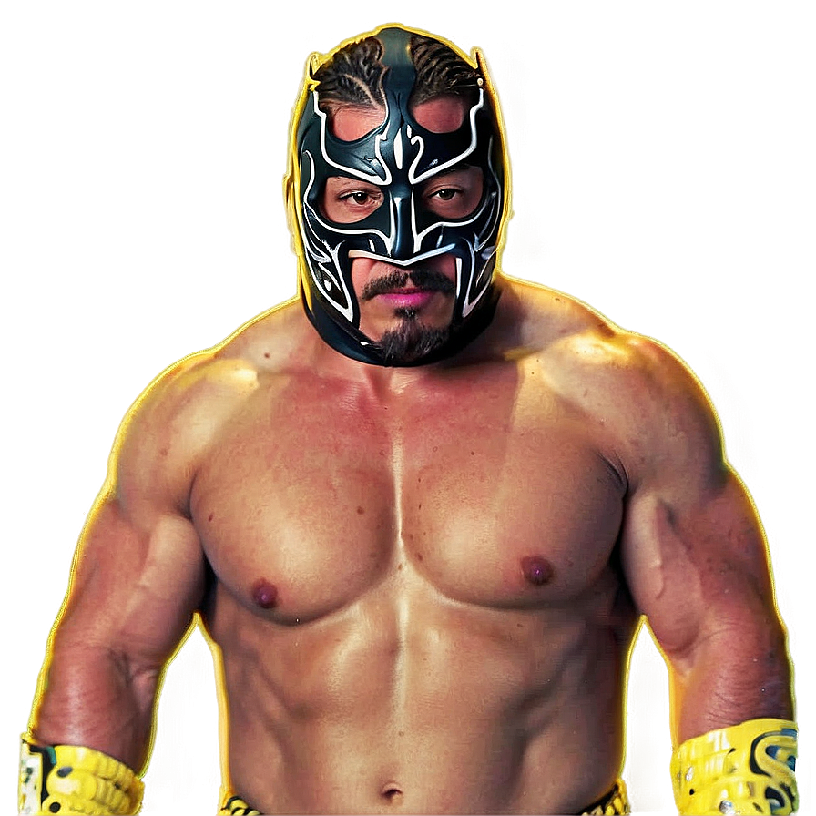 Rey_ Mysterio_ Luchador_ Portrait PNG image