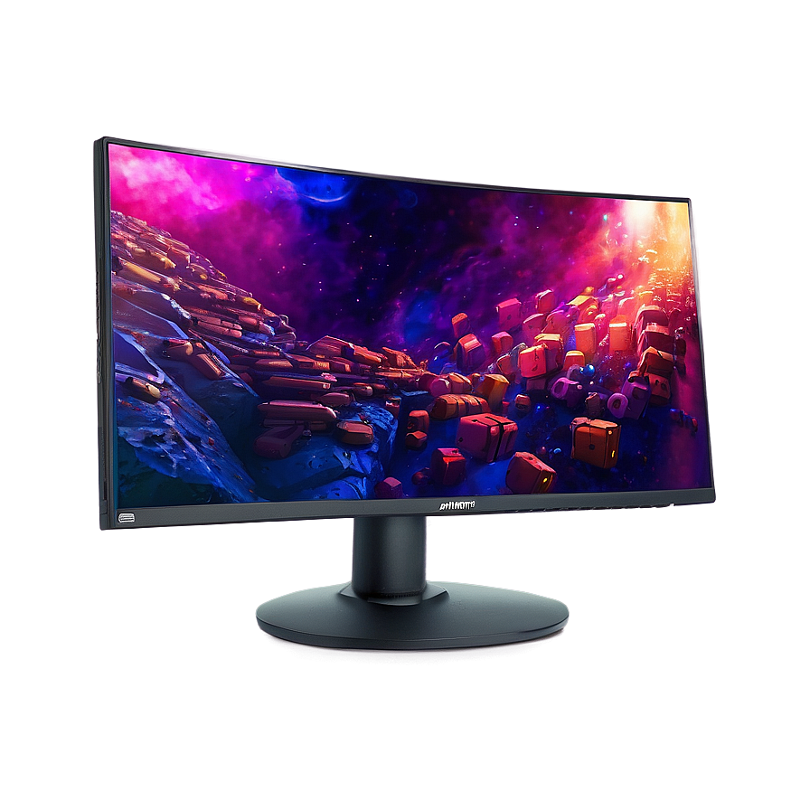 Rgb Gaming Monitor Png 06212024 PNG image