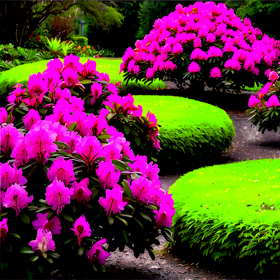 Rhododendron Garden Png Uey95 PNG image