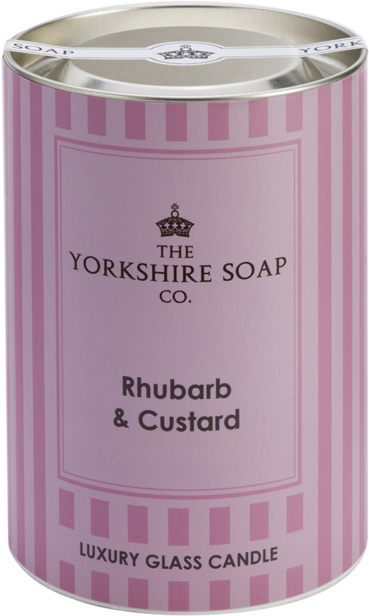 Rhubarband Custard Luxury Candle PNG image