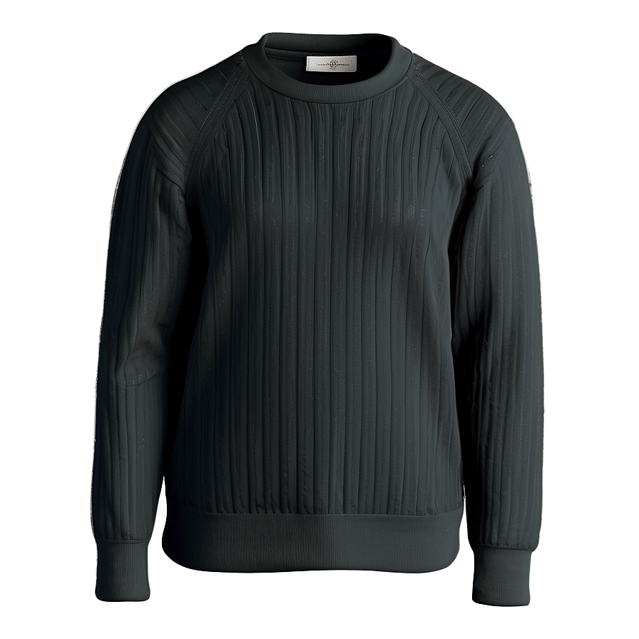 Ribbed Crewneck Sweater Png Rcg87 PNG image