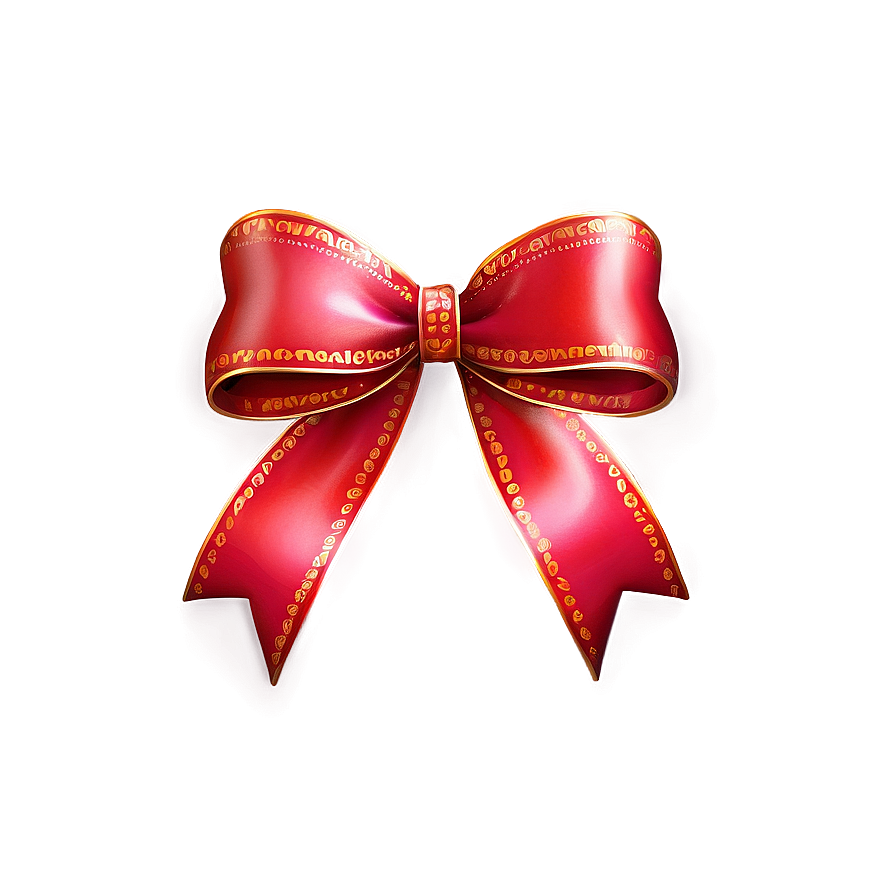 Ribbon Red Bow Png 05252024 PNG image