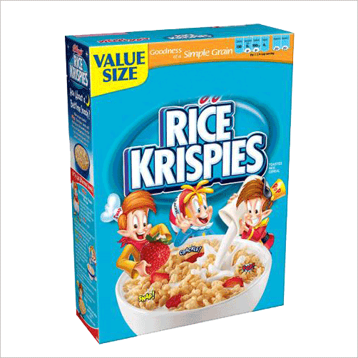 Rice Krispies Cereal Box Value Size PNG image