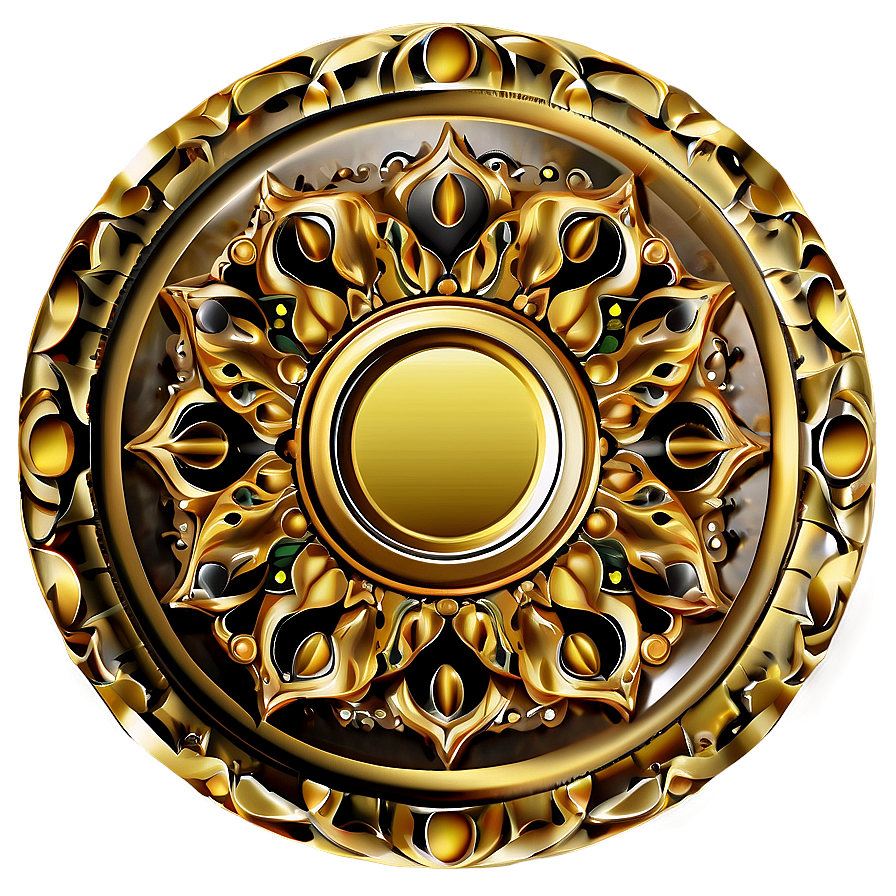 Rich Gold Mandala Png 4 PNG image