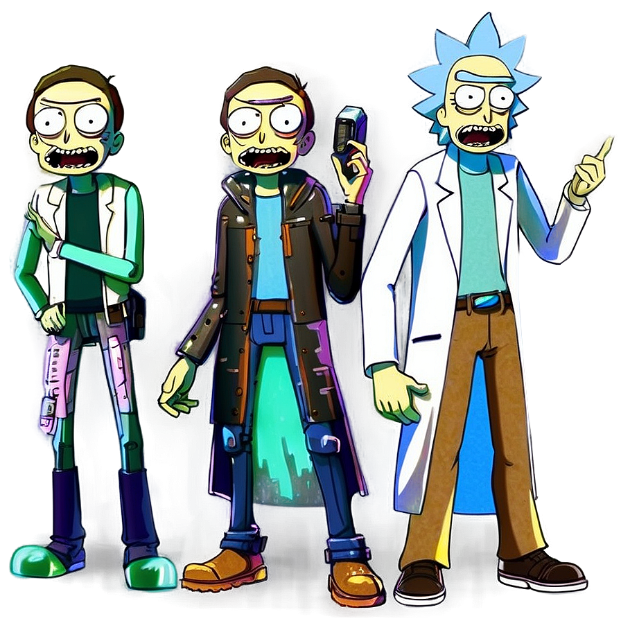 Rick's Morty Clones Png 06242024 PNG image