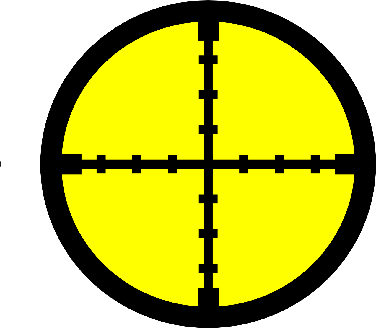 Rifle Scope Crosshairs PNG image