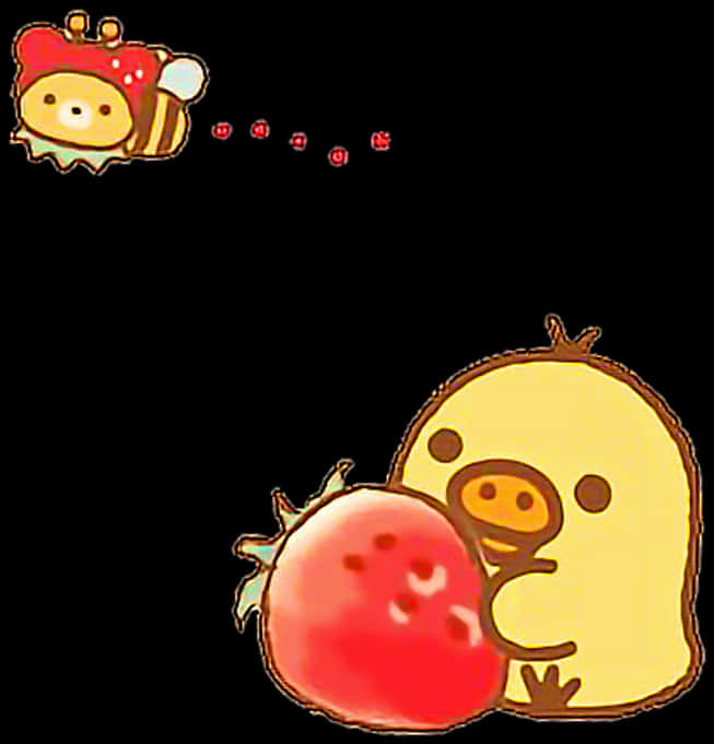 Rilakkumaand Korilakkuma Fruit Adventure PNG image