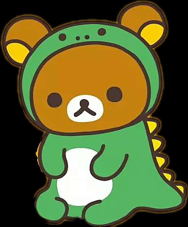 Rilakkumain Frog Costume PNG image